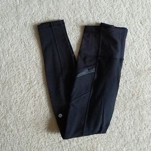 Black Lululemon Cold Weather Leggings